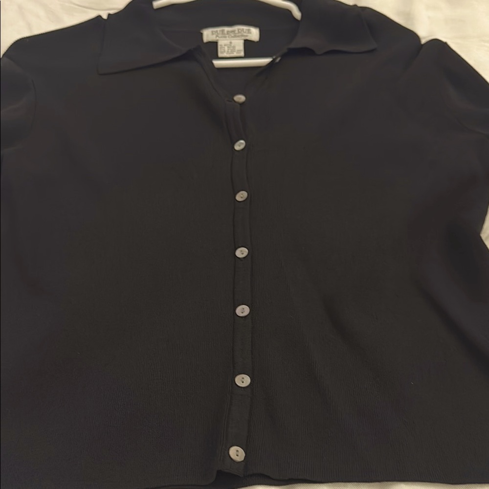 Classic Black Cardigan
